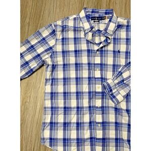 Polo Ralph Lauren Men XXL 2XL Blue Slim Fit Performance‎ Long Sleeve Button Down